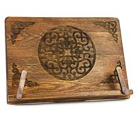 Support en bois pour livres de cuisine et tablettes