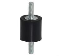 Support en caoutchouc anti-vibrations pour isolateur de goujons M3 M5 pour machine à souder, pompe, climatiseur, réduction du bruit, design stable galvanisé (M5 x 15 mm (20 mm x 20 mm)