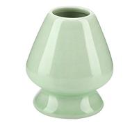 Support en céramique pour fouet à matcha, stable et élégant, chasen stand vert pour accessoires de cérémonie du thé japonaise, for amateurs de matcha, débutants et experts