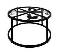 Support en métal pour abreuvoir à poulet - Support de mangeoires de | volaille de 18 cm, support en fer | Support de support pour mangeoire à eau de poulet pour seaux, barils, accessoires de poul