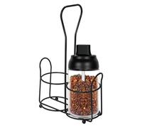 Support en métal pour moulin à poivre, moulin à sel et poivre, organiseur de rangement en acier durable, étagère stable pour table à manger, utilisation avec amis, , amateurs de cuisine