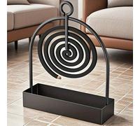Support en métal pour spirale de moustique, brûleur d'encens de santal mural/plateau/base, boîte multifonctionnelle portable de répulsif à moustiques pour l'extérieur, convient pour suspendre ou pour 