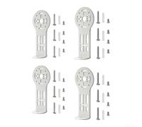 Support en métal robuste pour Wyze Solar Cam Pan Blanc | Alliage d'aluminium durable, résistant à l'oxydation, design étanche, fiabilité extérieure à long terme (4 pièces)