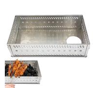 Support en pierre pour sauna - Panier en pierre chauffée d'extérieur - Panier à charbon en acier inoxydable - Panier à charbon pour poêle à bois d'extérieur pliable