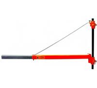 Support en porte-drapeau pour palan électrique télescopique en acier peint, capacité de charge 600 kg ou 300 kg, tige réglable de 75 à 110 cm