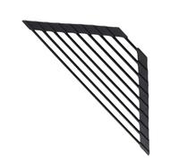 Support éponge noir - Égouttoir d'évier - Égouttoir d'évier pour vaisselle, léger, pliable, en silicone, triangulaire, antidérapant, pour comptoir, maison, location, appartement, dortoir, hôtel, salon