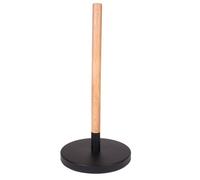 Support Essuie-Tout - COOK CONCEPT - Bois et Métal - Noir et Beige