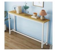 Support étroit pour plantes de salon - Console blanche pour verdure, 80 x 20,1 cm, décoration d'intérieur moderne, support multifonction pour plantes d'intérieur