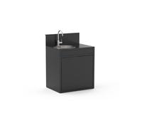 SUPPORT EVIER ACIER FERME NOIR