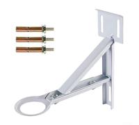 Support Évier Encastrable Acier Réglable 18-26cm - Fixation Triangle Solide pour Lavabo pour sous Plan Cuisine Salle de Bain 23x22cm