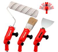 Support Extensible pour Pinceau de Peinture Multi-Angles, Adaptateur Réglable pour Manche Télescopique, Outil Universel pour Peindre Murs et Plafonds en Hauteur