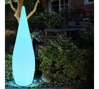 Support extérieur lampe enfichable télécommande lampe sur pied décorative forme de goutte dimmable dans un ensemble comprenant des lampes à LED RVB