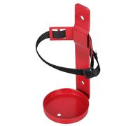 Support Extincteur Mural Rouge pour Extincteur 1 Kg | Fixation Réglable en Fer et Polyester, Installation Facile, Maintien Sécurisé, Gain de Place au Mur, Entrepôt ou Commerce