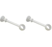 Support fermé pour Ø 28 mm, Blanc, 17 cm (Lot de 2)