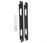 Support Fixation Métal Pour Toughbuilt pour stacktech 2 Support(2PCS) | Acier pour robuste, finition noire, anti-corrosion, pour établi mur, compatible StackTech