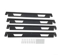 Support Fixation Métal Pour Toughbuilt pour stacktech 2 Support(4PCS) | Acier pour robuste, finition noire, anti-corrosion, pour établi mur, compatible StackTech