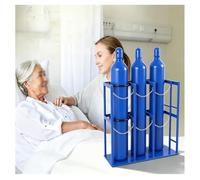 Support Fixe Pour Bouteille D'azote (laboratoire/usine) Avec Chaîne De | Support De Rangement Pour Bouteilles De Soudage (oxygène/acétylène) - Divers Modèles Disponibles(40x30x80 cm)