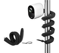 Support Flexible Universel Compatible Avec L'eufycam 1/2/2c/2c Pro/3/3c/E/S3 Pro,Arlo Pro 4/Pro 3/Pro 2/Ultra/Ultra 2/Essential 2(Xl),Reolink Argus 2,(Noir,1pcs)