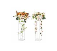 Support floral de mariage lot de 2 hauteur 80 cm centre de table acrylique pour réception et décoration de fête