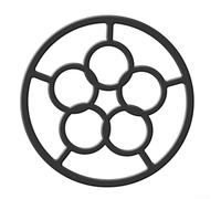 Support Fonte Réducteur Flamme pour gaz 18cm Anti-dérapant Support | Fonte massive, support stable, pour idéal pour moka pot, café turc, petites casseroles, anti-bascule