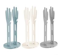 Support Gants Vaisselle 3 Units avec Tiroir d'Égouttage - Porte-Chiffons Mural Anti-Fuite pour Lavabo - pour accessoire de Rangement Plastique 34x16x13cm