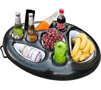 Support gonflable 2 en 1 pour boissons et collations, marque Famanu Bekerhalter