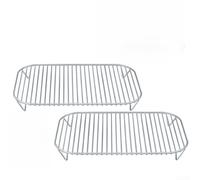 Support Grillades Portable pour Camping et Jardin(2-pack) | Double étage, cuisson rapide, acier , pliable, pour idéal extérieur