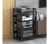Support HiFi réglable pour amplificateurs et appareils électroniques, support de rangement multimédia pour haut-parleurs, DVD, CD, équipement AV, étagères réglables pour salon, home cinéma