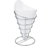 Support inox pour frites H 200 mm Olympia Blanc G