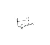 Support Jardinière Crochet Fer Rond Anthracite - 35x18 Cm - Acier Époxy