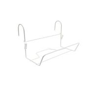 Support jardinière fil classique - 35x14 cm blanc