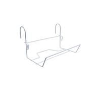 Support jardinière fil classique - 35x18 cm blanc
