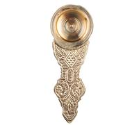 Support Kapoor Arti en laiton avec finition dorée antique en relief pour purifier la maison, la prière, le temple Mandir et offrir (Kapoor Aarti)