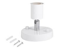 Support lampe,Douille de lampe E27, plafonnier à Douille de lumière Vintage Moderne, 180 ° Rotatif à Montage Mural pour Lampe à Douille en Fer en céramique pour