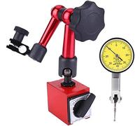 Support Magnétique Cadran Universel, Réglable Calibre Magnétique Fort Flexible avec Base Stand Comparateur à Cadran Numérique 0-0,8 mm