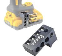 Support magnétique compatible avec les perceuses Dewalt & Wrox, montage par vis à droite, organiseur puissant pour 4 embouts