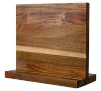 Support magnétique en bois pour couteaux, double face, pour la cuisine