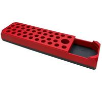 Support magnétique pour 38 embouts 1/4" (6,3 mm) + adaptateur d'embouts et accessoires / barre magnétique / porte-embouts / organisateur d'outils avec aimant puissant