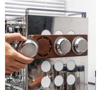 Support Magnétique pour bois 3 Trous pour Paniers Café Support(54mm) | Design magnétique puissant, fixation murale sûre, libère l'espace du comptoir, pour bois , accès rapide