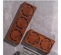 Support Magnétique pour bois 3 Trous pour Paniers Café Support(58mm) | Design magnétique puissant, fixation murale sûre, libère l'espace du comptoir, pour bois , accès rapide
