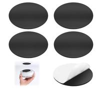 Support Magnétique pour Détecteur de Fumée - Lot de 5 Pastilles Adhésives 3M, Fixation Murale et Plafond Sans Perçage, Compatible avec Détecteurs de Gaz, Monoxyde de Carbone et Alarmes Incendie, 70 mm