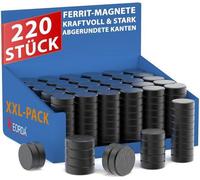 Support magnétique puissant pour tableaux - 220 aimants ronds puissants, aimants pour réfrigérateur, aimants pour tableau d'affichage et aimants de table dotés d'une colle ultra-adhésive.