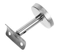 Support Main Courante Murale en Acier Inoxydable, Fixation Droite | Finition Chromée, Style Moderne Minimaliste, Adapté aux Rampes Rondes et Murs Carrelés, pour Maisons et Rénovations
