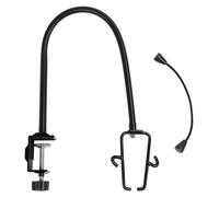 Support mains libres pour sèche-cheveux, angle réglable, fixation par pince en alliage d'aluminium pour plan de travail