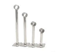Support Mât pour séchoir 3,2x15cm Incluses Support Mât pour séchoir | Acier inoxydable , incluses, montage pour facile, pour idéal balcon, résiste rouille(32x200mm0173)