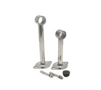 Support Mât pour séchoir 3,2x15cm Incluses Support Mât pour séchoir | Acier inoxydable , incluses, montage pour facile, pour idéal balcon, résiste rouille(32x250mm0193)