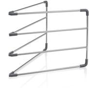 Support métallique pour plaques de cuisson Unyqoos®, grille d'organisation gain de place et tapis résistant à la chaleur, gris, 30 x 23 cm