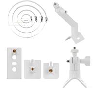 Support Montage pour caméra Sécurité pour arlo pour eufy Perçage | Acier inoxydable et ABS, ajustement flexible, exposition pour soleil max, compatible pour arlo Eufy