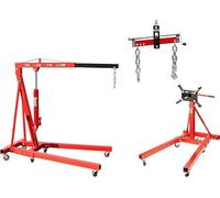 Support moteur 900 kg + Grue de levage moteur 2000 kg (2 tonnes) + Élévateur de moteur 1500 livres (680 kg)