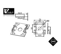 Support moteur Came Ø 45 mm chantier Mondrian 5